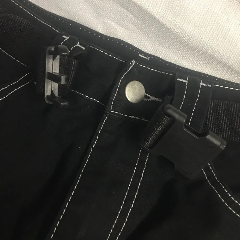 Nasty Gal Skirt 6 Womens‎ Black Cargo Mini Casual White Stitching Fashion skirt
